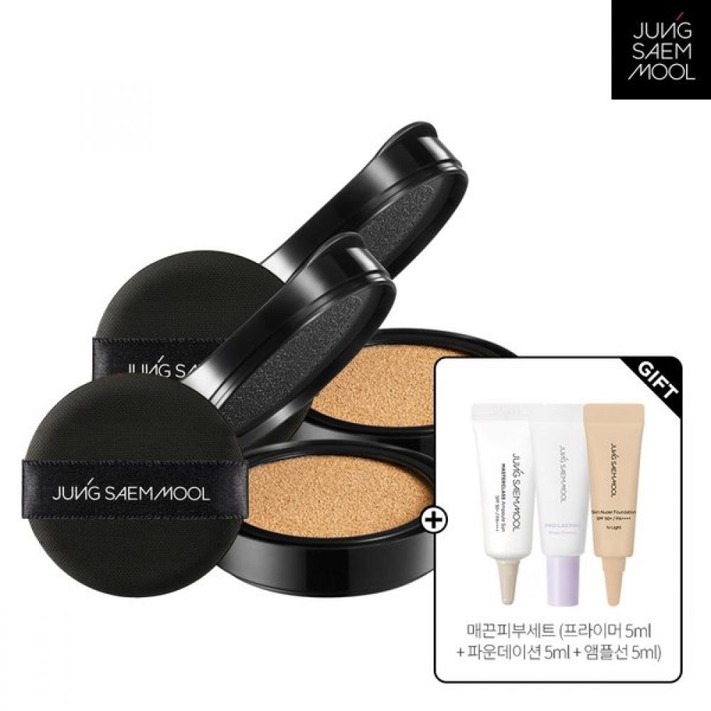 Jungsaemmool Cushion Refill 2pcs + Tone Up Sun Base 3ml + Tone Filter Base 3ml + Ampoule Line 5ml Enright