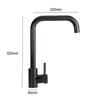 Black Stainless Steel Kitchen Faucet Kitchen Sink Water Tap Black Hot and Cold Single Handle Tap 360 Rotation Kitchen Shower Faucet New