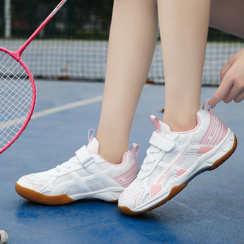Professional Badminton Shoes For Boys Girls Breathable Mesh Table Tennis Shoes Kids Sneakers Non-slip Children's Training Shoes
