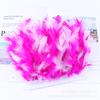 Two-Color Mixed-Color Fire Piece Cloth Edge 10-15Cm Barbie Doll Diy Material Color Turkey Feather Cloth Tape