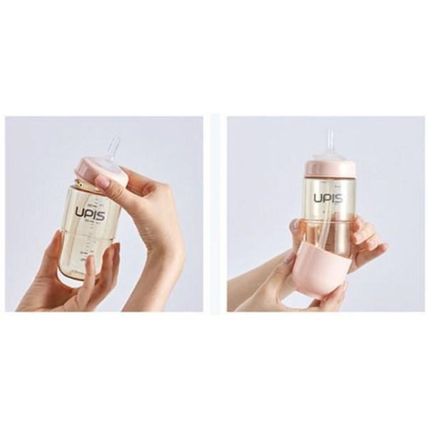 U-Becher PPSU Trinkbecher + nachfüllbarer Strohhalm Smart-Set, rosa, 1 Set