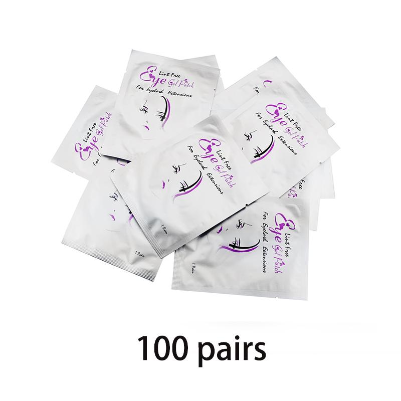 50/100 PCS Patches for Eyelash Extension Under Eye Pads Eyelash Patches Free Sticker False Eyelashe Custom Logo Make Up Tools