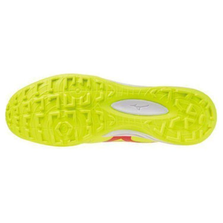 Mizuno Morelia Series Casual Versatile TF (Rubber Studs) Shock Absorbing Durable Soccer Shoes Unisex Soccer Shoes Silver Yellow Q1GB240045