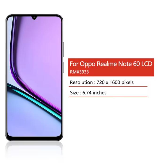 LCD s rámečkem pro Realme Note 60/60X LCD displej se sestavou dotykové obrazovky