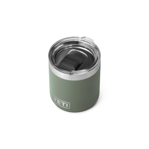 YETI Rambler 10 oz. Stackable Lowball 2.0 Vacuum Insulated Stainless Steel with Mug Slider Lid, Camp Green