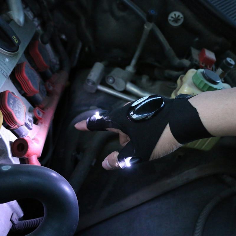High-quality Nylon Night Fishing Gloves With Waterproof And Slip-resistant Features