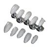 Hand-Painted Gel Nail Tips With Cat Eye Effect Icy Sheer Finish Almond Shape Wearable Press-On Nails Women