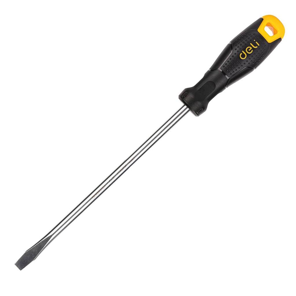 Wkrętak Płaski Deli Tools Edl6282001, 8X200Mm (Czarny)