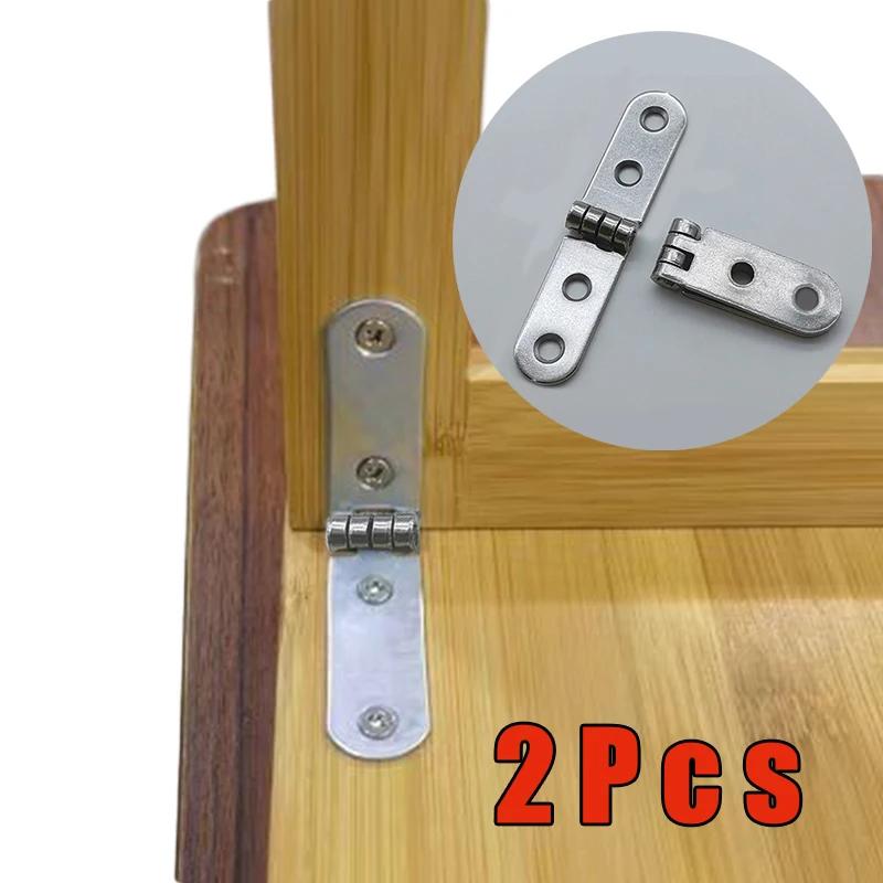 2pcs 180 Degree Foldable Hinge Flap Screw-On Hinges For Sewing Machine Cabinet Door Hinge Furniture Hardware Accessories