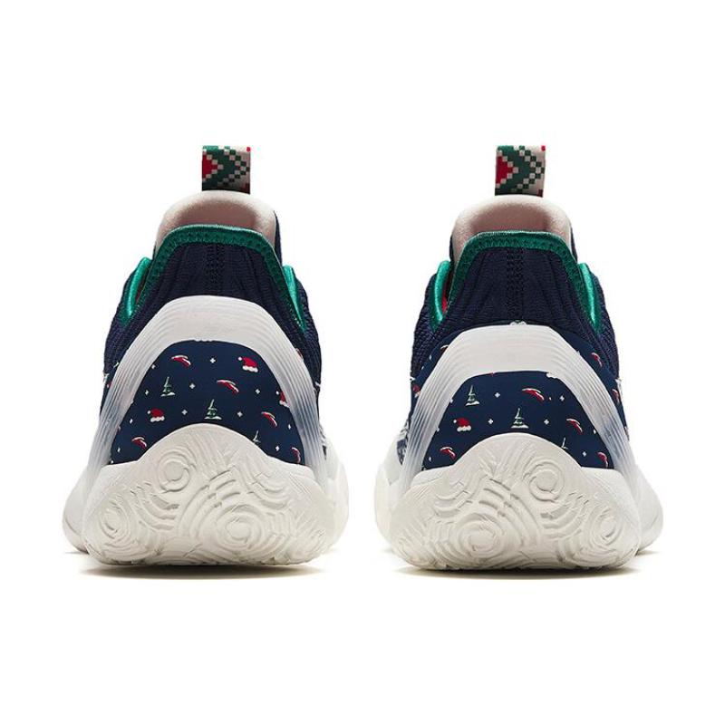 Anta Three point Rain1.0 Nitrogen Technology Cushioning, Wear Resistant Low top Basketball Shoes Men's Blue White Sneakers 912411102-1