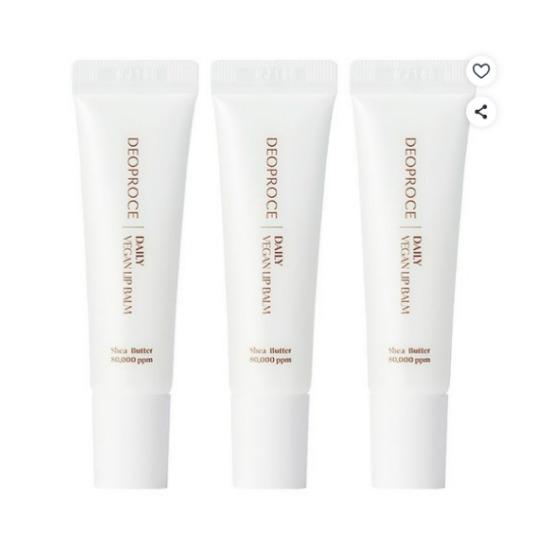 Deoproce Shea Butter Daily Vegan Lip Balm Nourishing & Moisturizing 10g