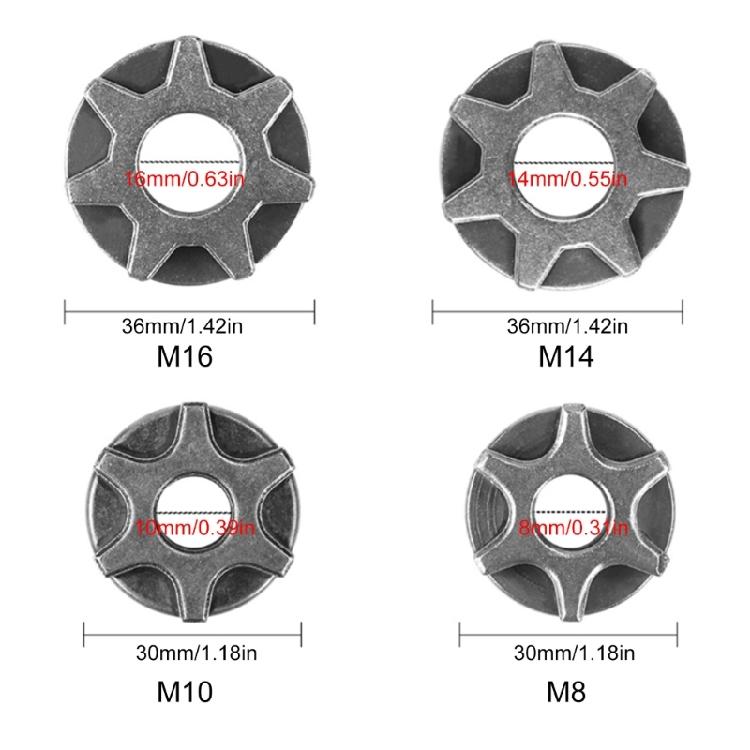 Superkraftig borrchuck Multifunktionell kvarnomvandlare M10/M14/M16