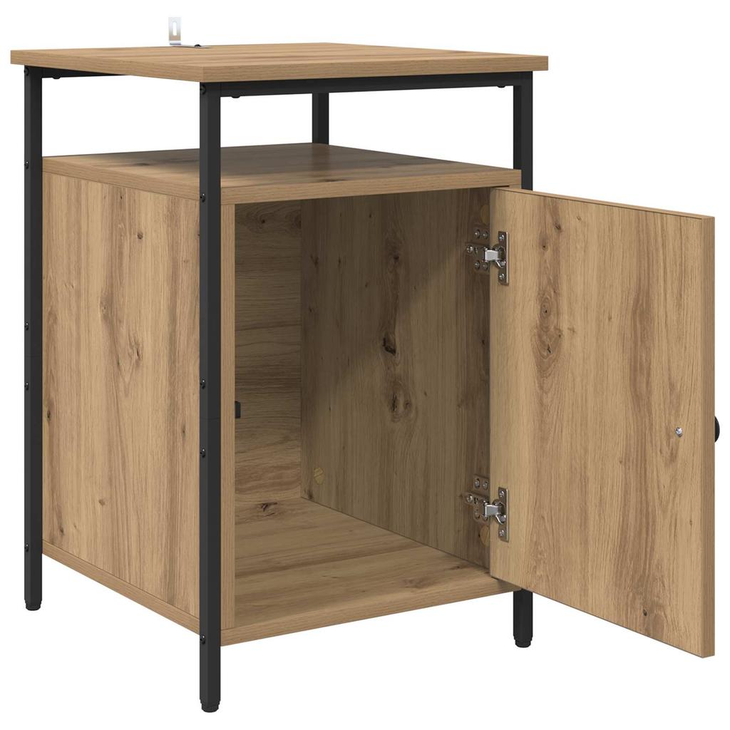 Nightstand Set of 2 Artisan Oak Finish 40 x 42 x 60 cm Engineered Wood