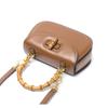 Leder Retro Mode Rindsleder High-End Messenger Bag Bambus Tasche Handtasche Satteltasche