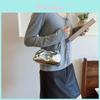Fashionable Black And Silver Pu Bucket Bag For Ladies With Chic Ruffled Design