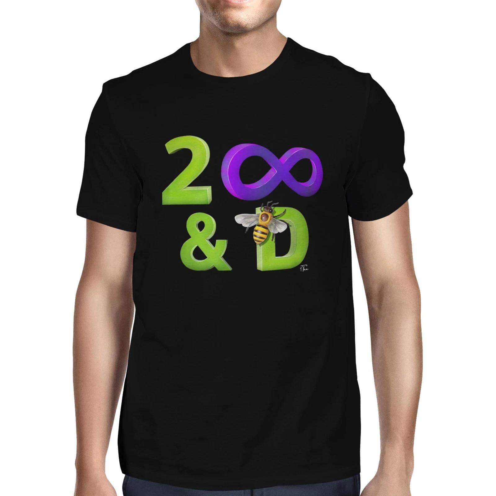 1Tee Mens 2 Infinity & Bee-yond T-Shirt XS