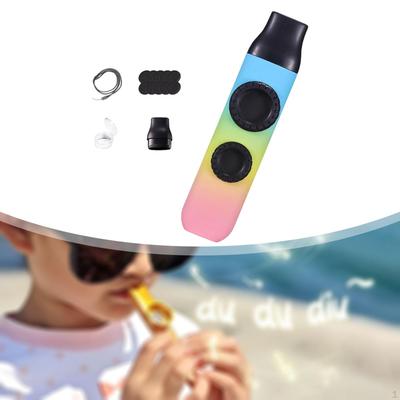Doppelloch-Kazoo Partygeschenke, Geschenk für Musikliebhaber mit Trageband, Wandern, Rucksackreisen, Abenteuer, Reisen