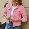 European and American Slim Lapel Fashion Denim Jacket