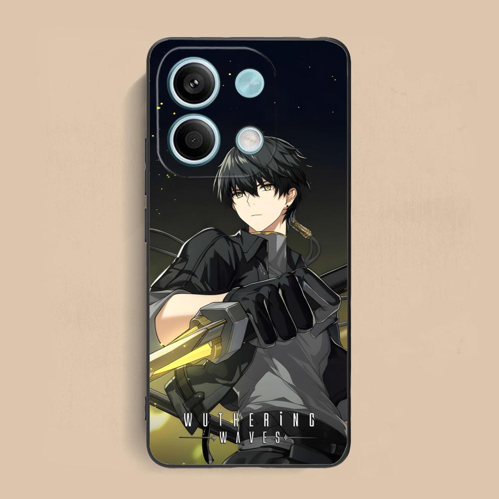 Wuthering Waves Rover Matte TPU Mobile Phone Case for Xiaomi Redmi Note 14 13 12 11 S Pro Plus 4G 5G Colorful Printing Cover