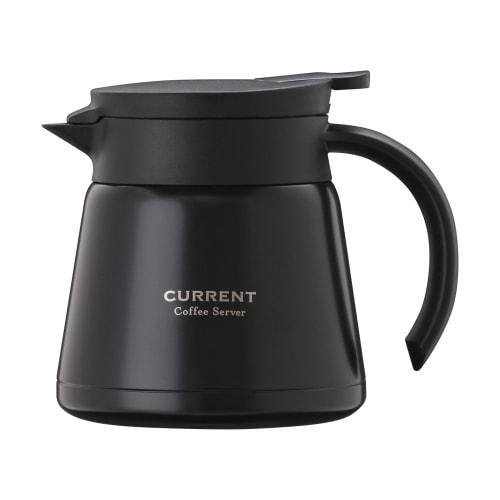 Atlas ACS-601BK Coffee Server, Unbreakable, Insulated, Thermos, 600ml, Stainless Steel, Vacuum Insulated, Direct Drip, Shatterproof