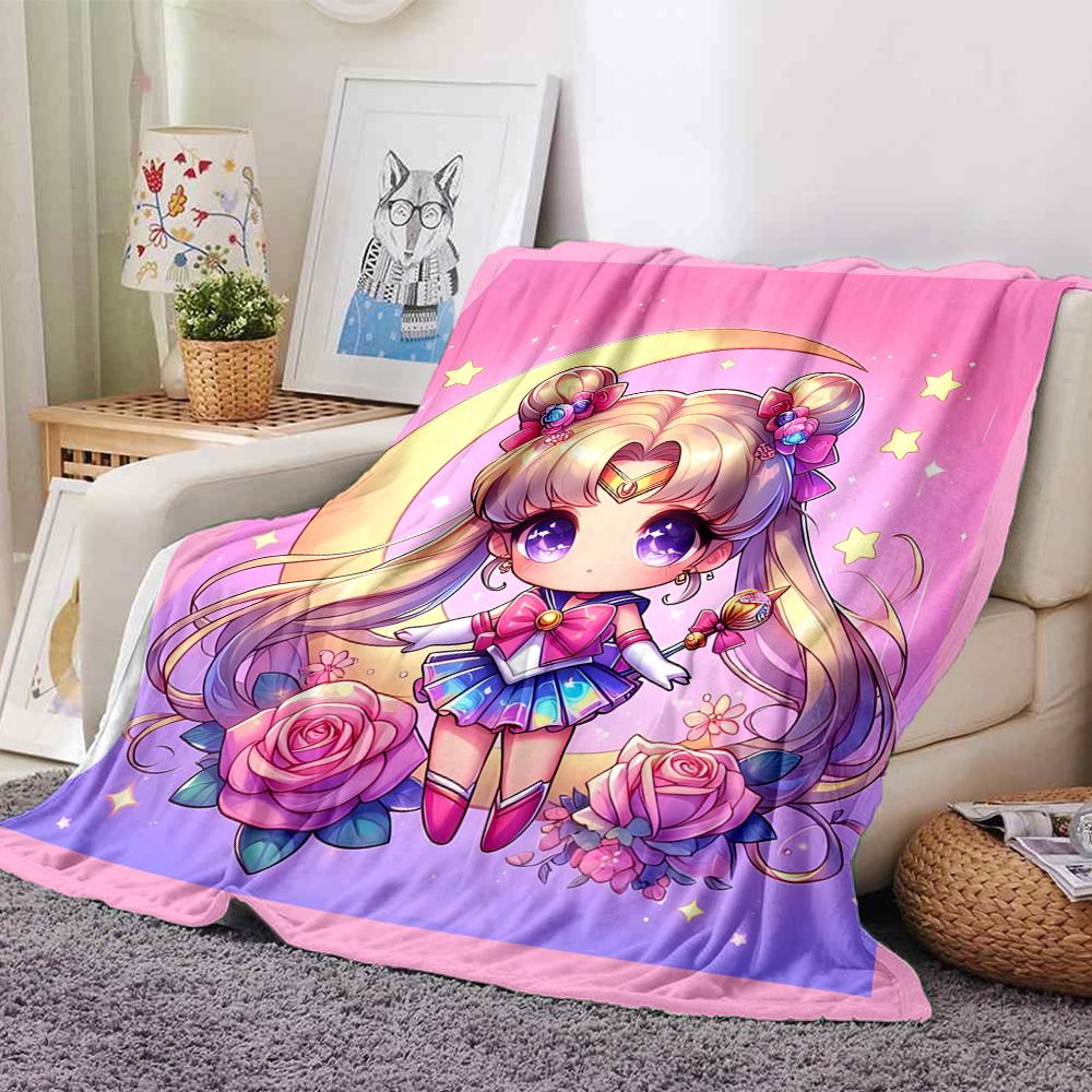 1Pc Superhero Girls' Adventure Blanket For Couch Bed Plush Cozy Fuzzy Blanket Super Soft Warm Blankets For Fall And Winter 0918243