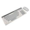 Wireless Keyboard Mouse Set Rechargeable Retro   2.4G Wireless   Keyboard Mouse Set