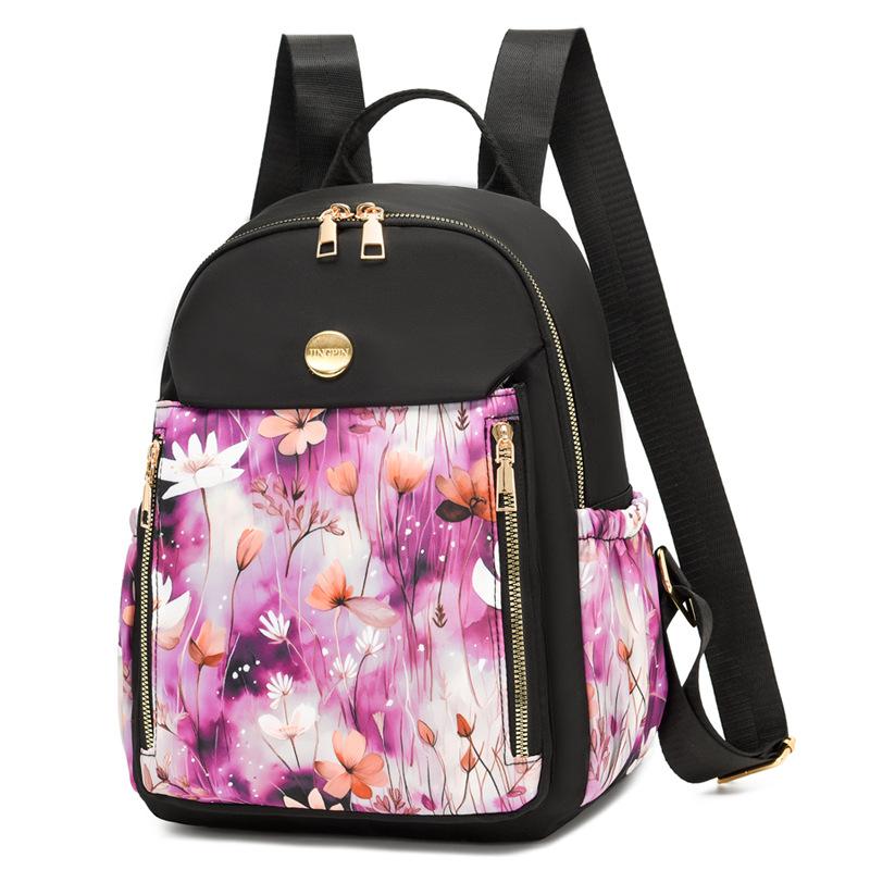 A Fashionable Printed Lightweight Individual and Niche Design Casual Bag with A Backpack