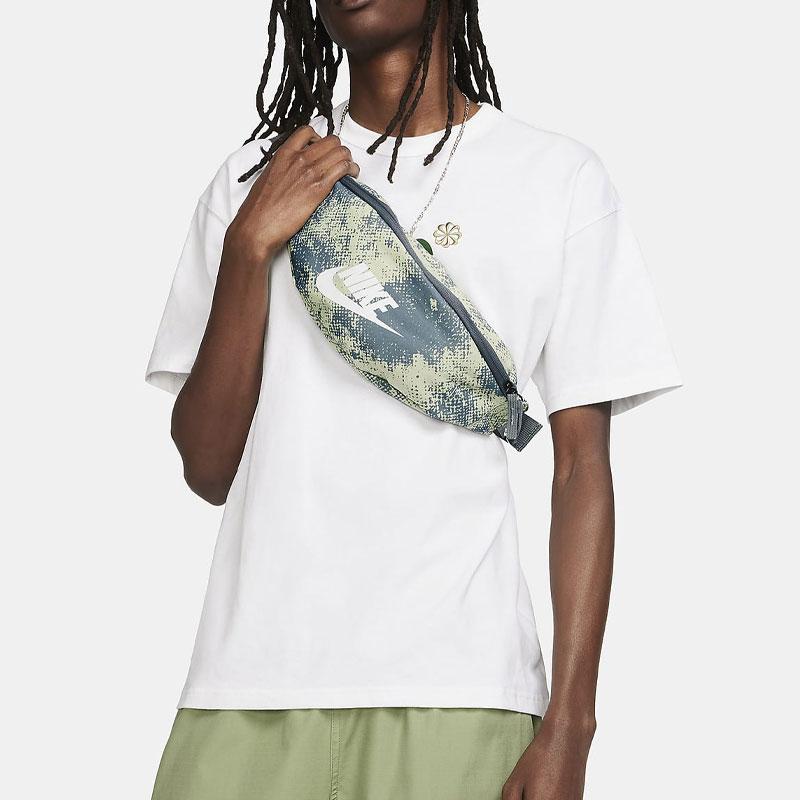 New Nike Heritage Fanny Packs Olive Ring & Smoke Gray & Summit White FN0890-371