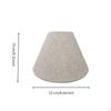 Beige Textile Lamp Shade | Soft Surface, Warm Relaxed Lighting, Tapered Shade, for