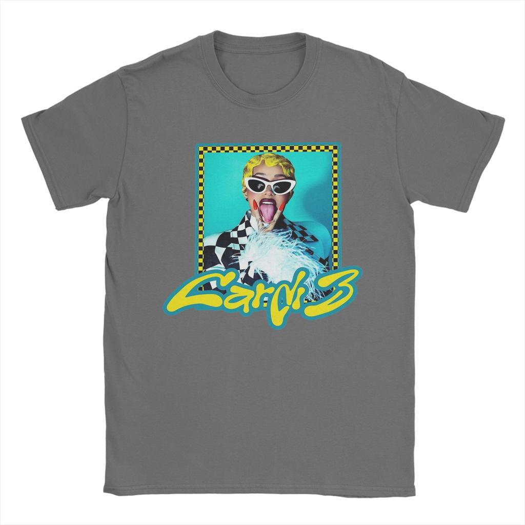 Rapper Cardi B T-Shirts for Men  Humor Cotton Tee Shirt Round Neck Short Sleeve T Shirt Plus Size Tops