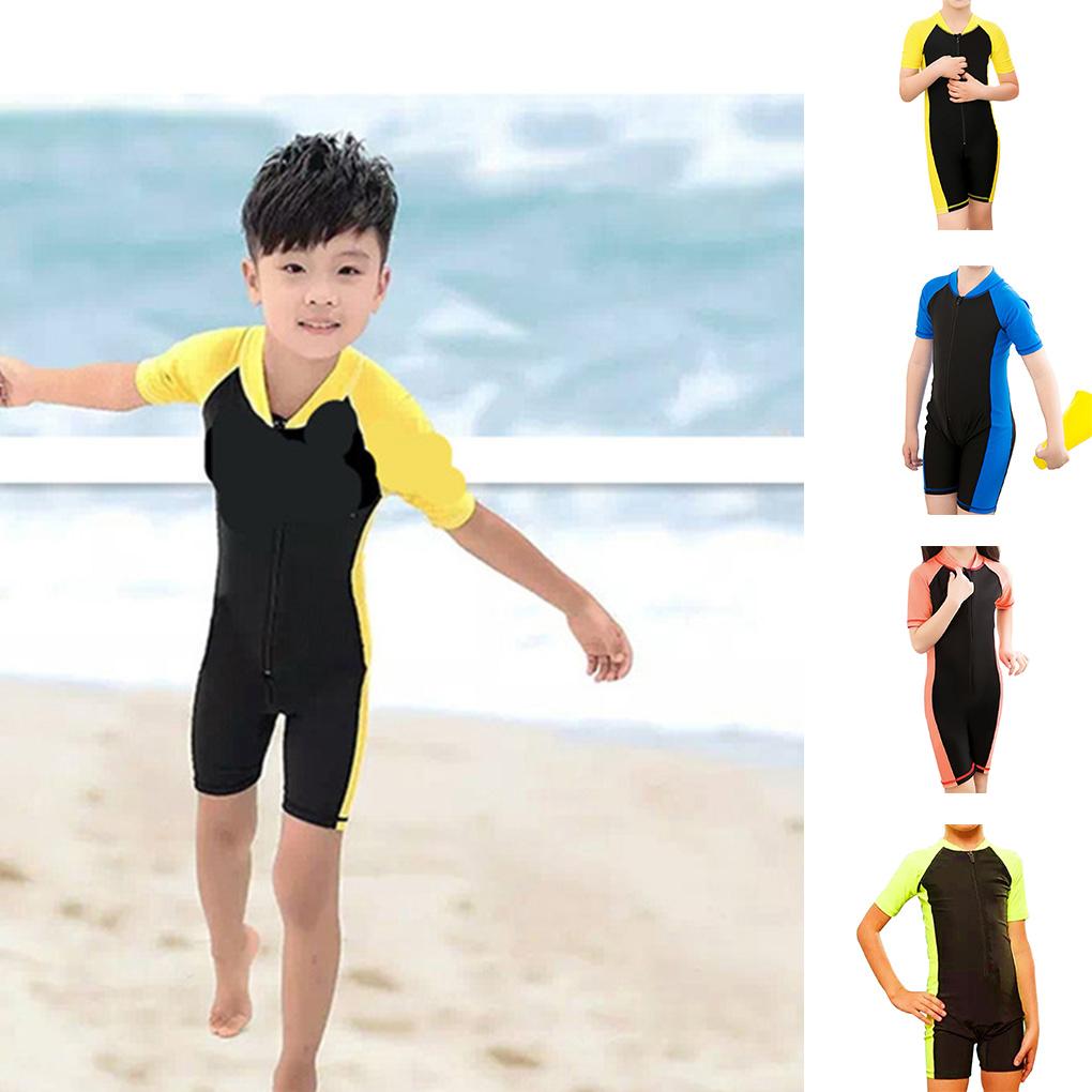 Kids Swimwear Summer Boys Girl Swimming Sunproof Beachwear Baby Bathing Suit