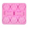 Cute Dog Creative Handmade Footprint Silicone Mold Cake Molds Bone Cookie Cutter Fondant DIY Silicone Bakeware Molds Accessories