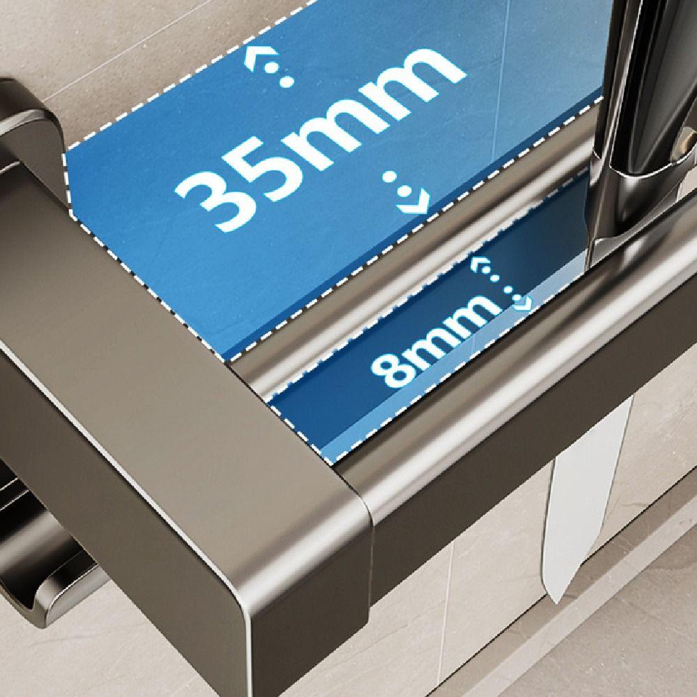 Wall Mounted Kitchen Organizer Hook Double Pole Kitchen Utensil Organizer Pot Lid Rack  Bathroom