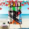 BLACK TORCH Print Beach Towel, Large Soft Quick Dry Towel for Beach Camping Swimming