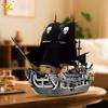 Skeleton Ghost Black Boat Red Pirate Ship Building Blocks Model Assembly Bricks Toys Desktop Decor. Kid Boy Adult Gifts