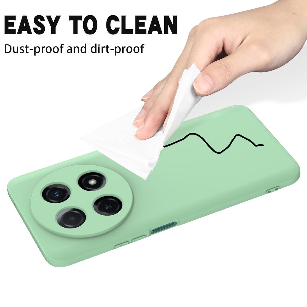 For Huawei Nova 12i 4G Case Liquid Silicone Shockproof Slim Phone Cover with Strap