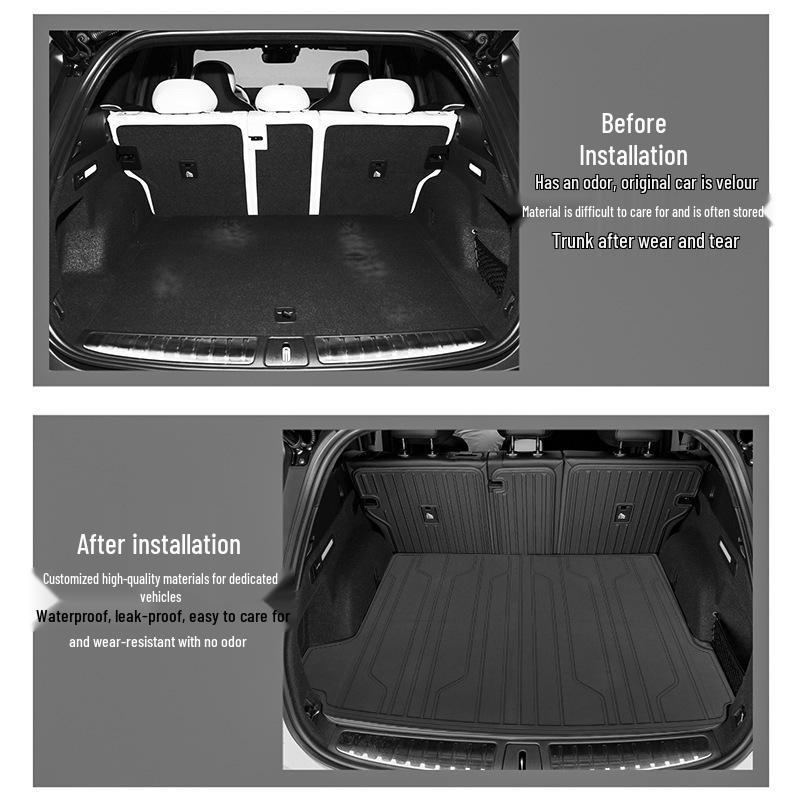 Nio ES6 Trunk Mat: Eco-Friendly Waterproof Interior Car Accessory.