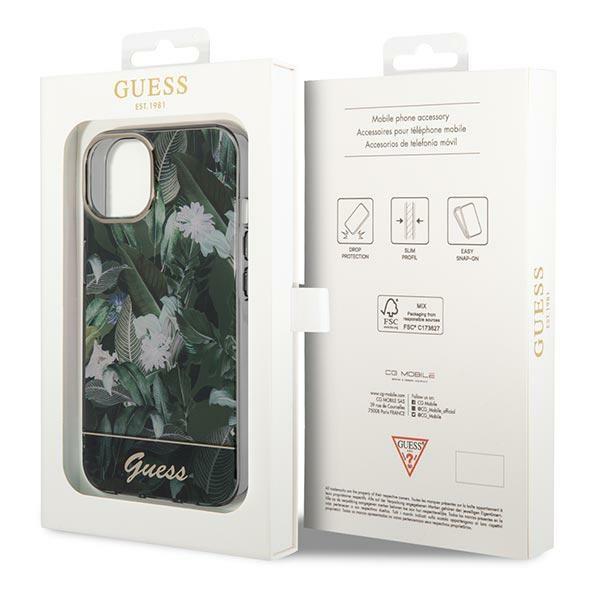 Guess Guhcp14Mhgjgha Iphone 14 Plus / 15 Plus 6.7 Zielony/Green Hardcase Jungle Collection