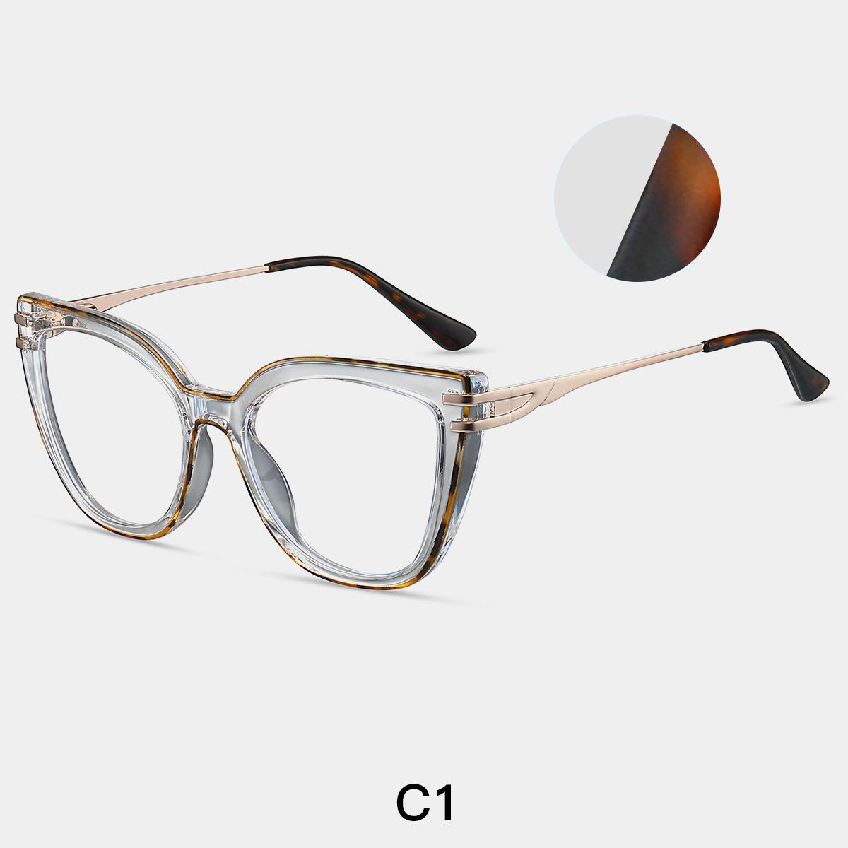 

TR90 Anti Blue Lightweight Cat-eye Reading Glasses Women Large Frame High-end Fashionableable Optical Computer Eyeglasses Presbyopic Events Plus +1 0