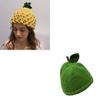 Lovely Fruit Winter Hat Soft Knitted Brimless Hat for Women Music Festival