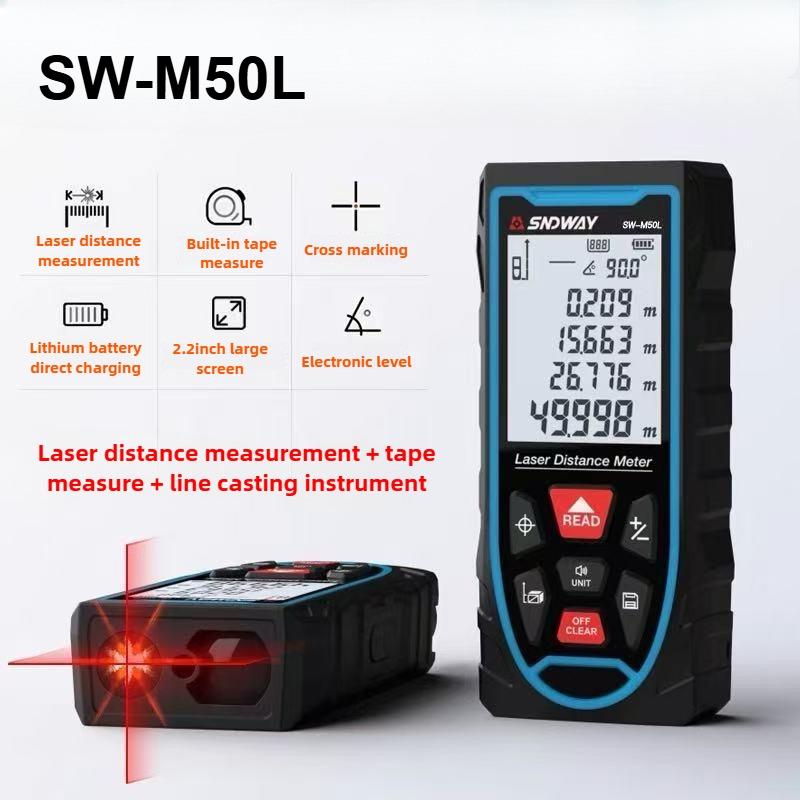 Professional Laser Rangefinders High Precision Measure Device 50M/70M/100M Building Laser Distance Meter Digital Ruler Test Tool