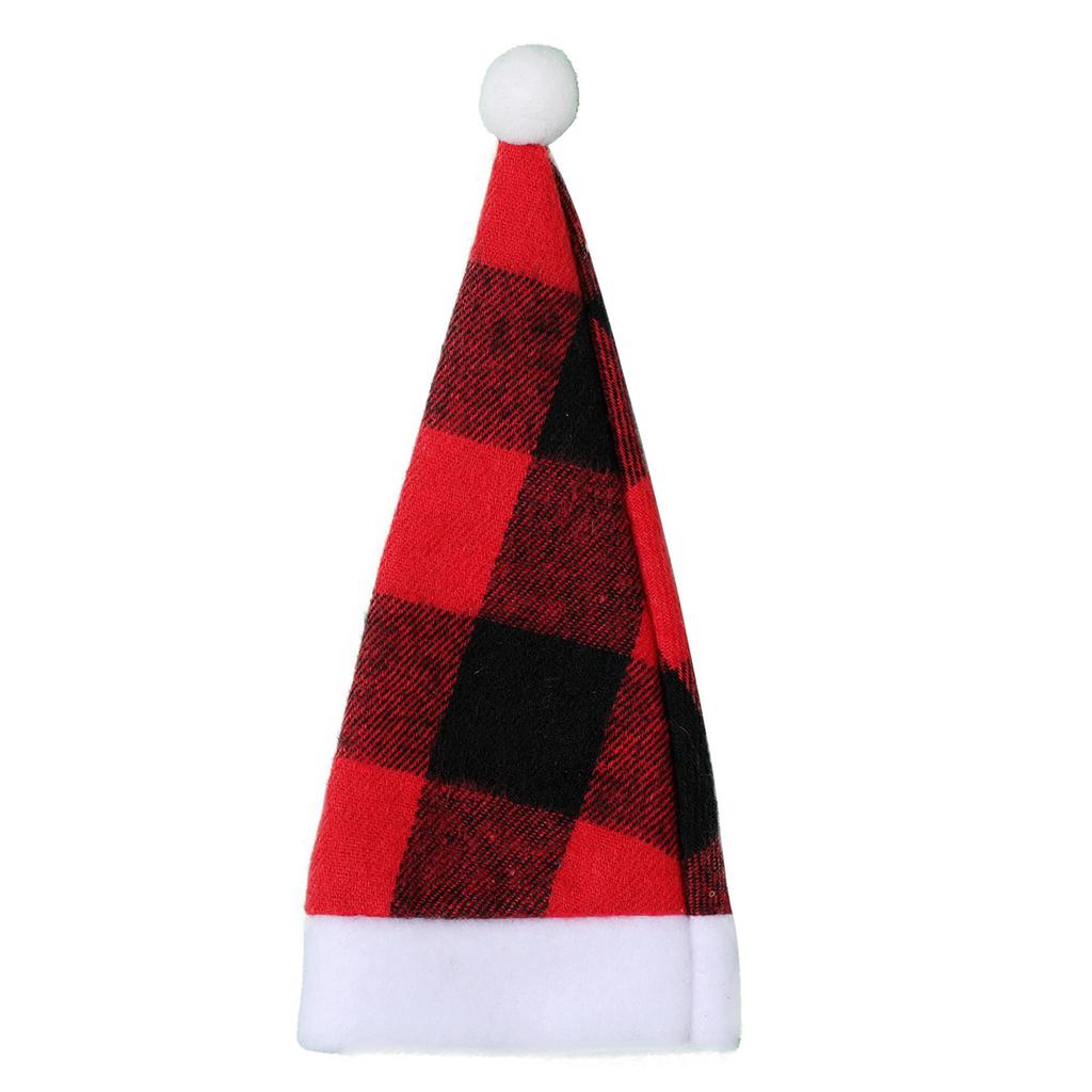 Christmas Santa Hat Knife Fork Holder Cutlery Cover Organizer Supplies for Wedding Birthday Party Dining Table Decor