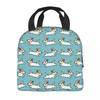Benutzerdefinierte Niedliche Jack Russell Terrier Laufender Hund Lunchtasche Damen Warm Kühler Isolierte Lunchbox für Kinder Schule