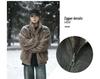 Reversible Golden Eagle Thick Stand-Collar Cotton Jacket - Trendy, Warm, Unisex Winter Coat