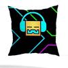 Game G-Geometry D-Dash-s Pillow Case Anti-dustmite Pillowcase Invisible Zipper Silky Short Plush Sofa Cushion Cover