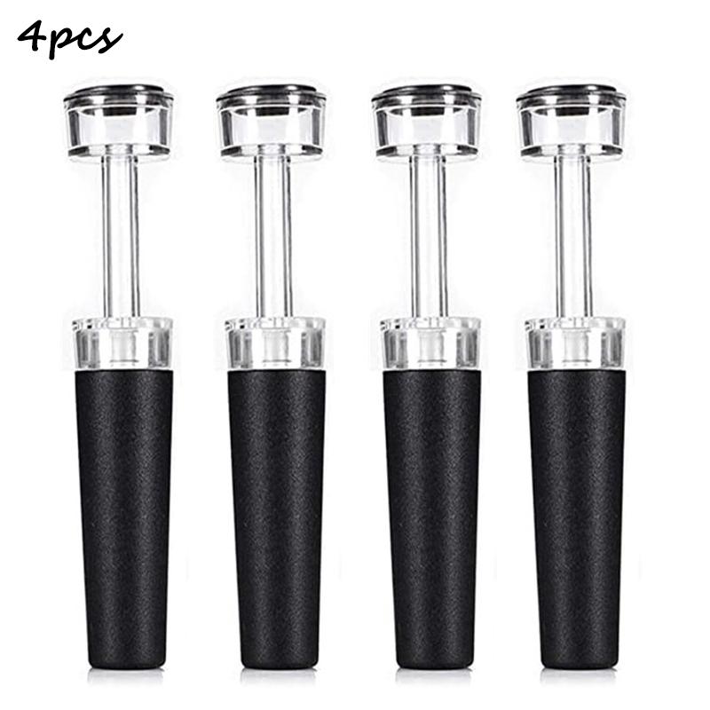 Silicone Bottle Stoppers with Built-in Vacuum Wine Saver Pump Food-safe Silicone Caps Vacuum Wine Stopper