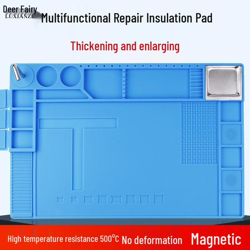 Deer Fairy Heat-Resistant Silicone Soldering Pad for Desktop Repair and Welding.