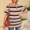 Women's T-Shirt Short Sleeve Round Neck Summer Top Casual Loose Basic T-Shirt