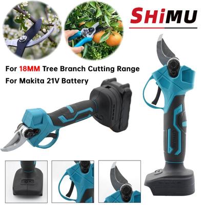 Brushless Electric Pruning Shears Garden Tool 18MM Garden Tree Pruner Cordless Electric Garden Scissors for Makita 21V Battery
