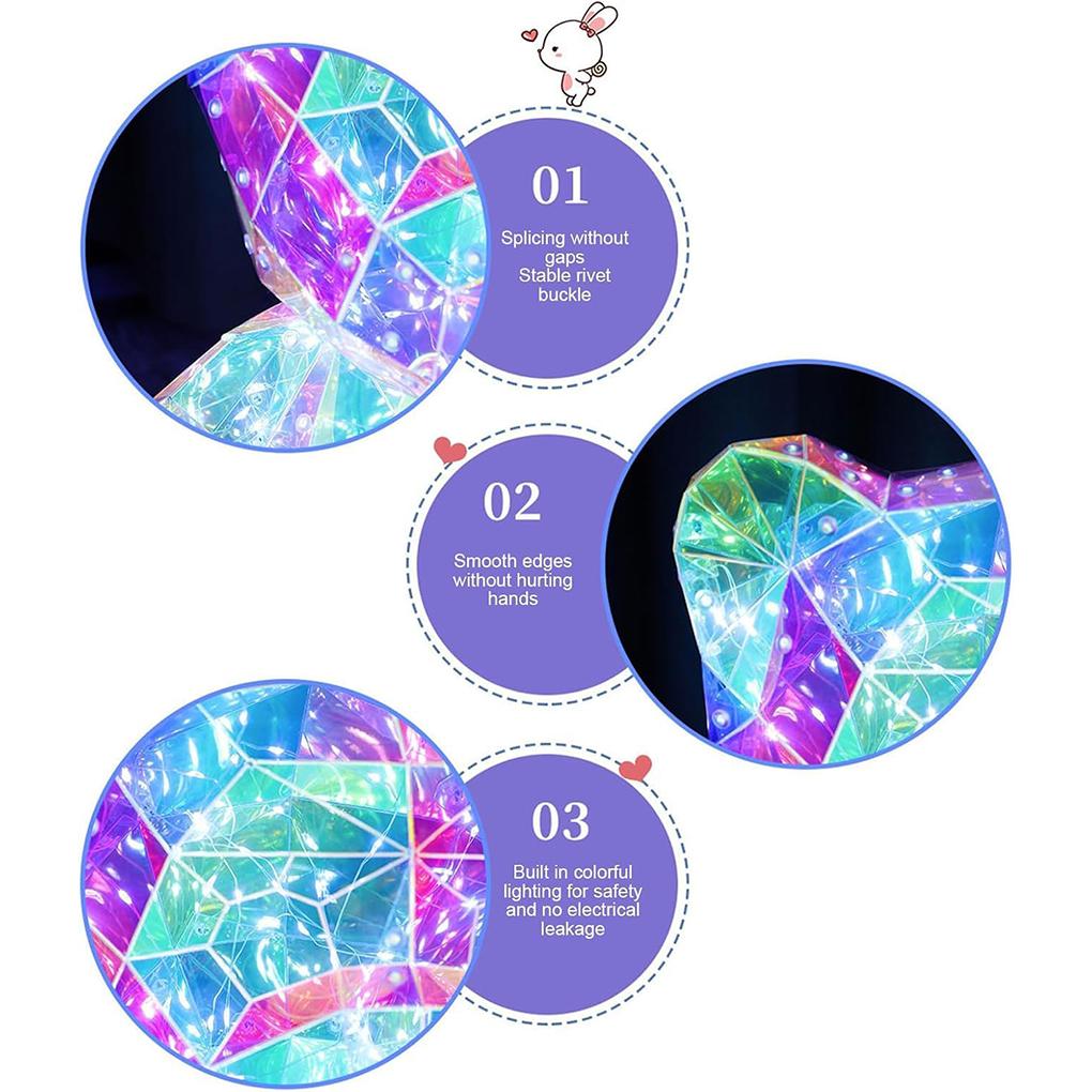 Red Night Light Crystal LED Lights Room Who Teddy Light Enjoy Lovely Room LED Lights Adjustable People Decorations